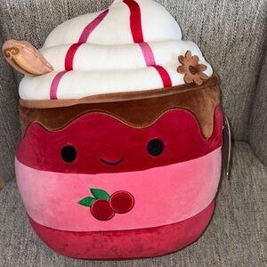 Squishmallow Maude cranberry mocha